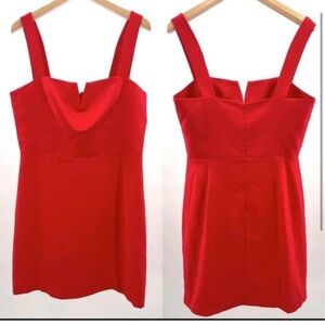 Amanda Uprichard Red Sleeveless Dress